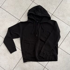 Black Zip-Up Hoodie